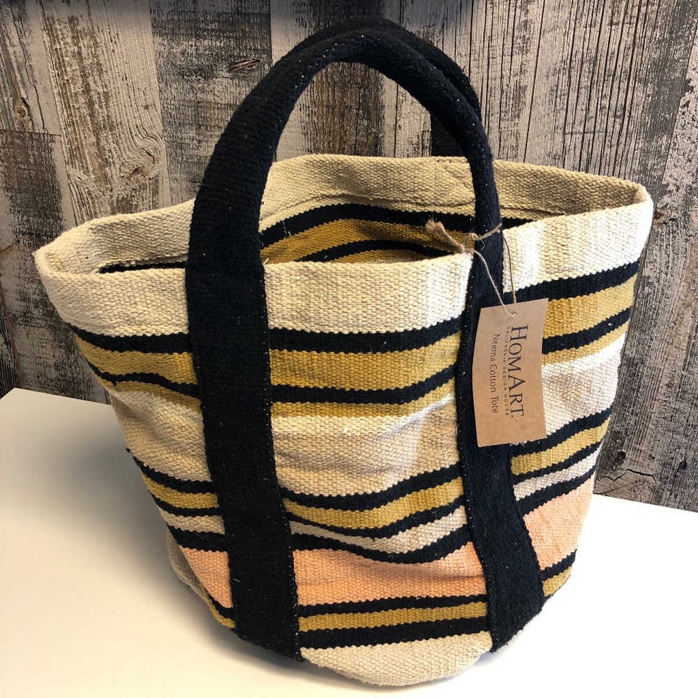 Neema Stripe Cotton Tote